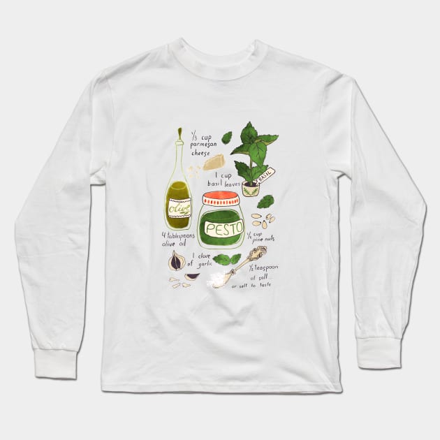 Recipe Long Sleeve T-Shirt by Lidiebug